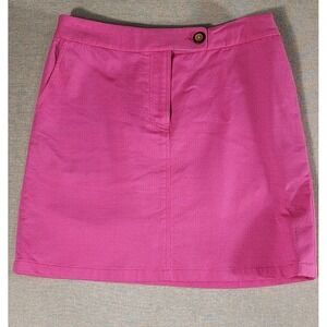 Anthropologie Vanessa Virginia 4 BarbiePink‎ Pencil Skirt Cotton Casual Textured